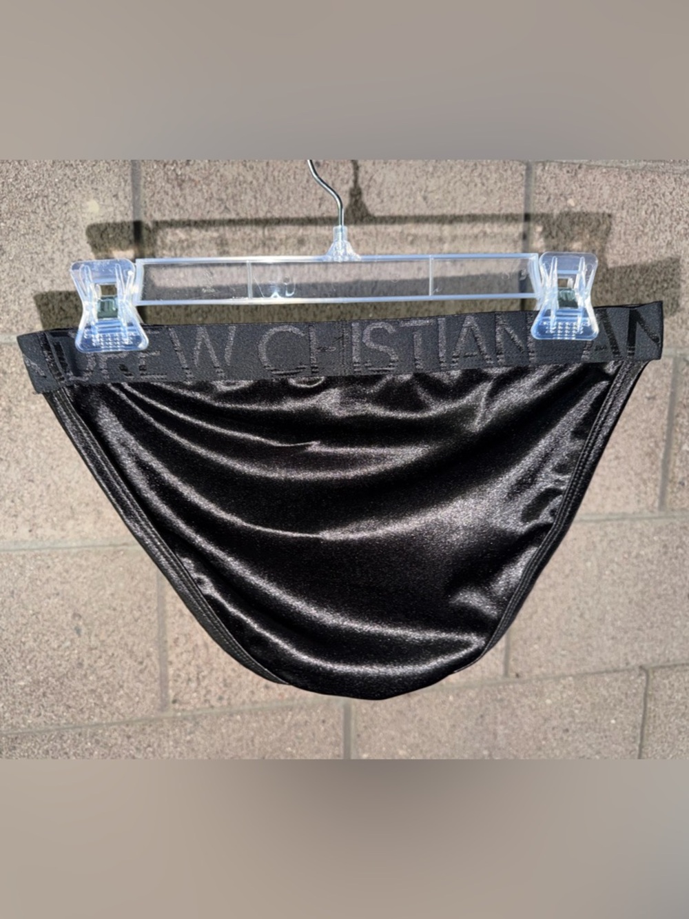 Andrew Christian Onyx Euro Brief w/ALMOST NAKED (Black) - Medium - Picture 2 of 4